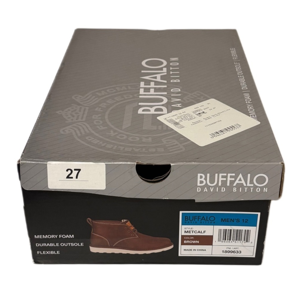 Buffalo David Bitton Brown Leather Chukka Boots - Picture 9 of 9